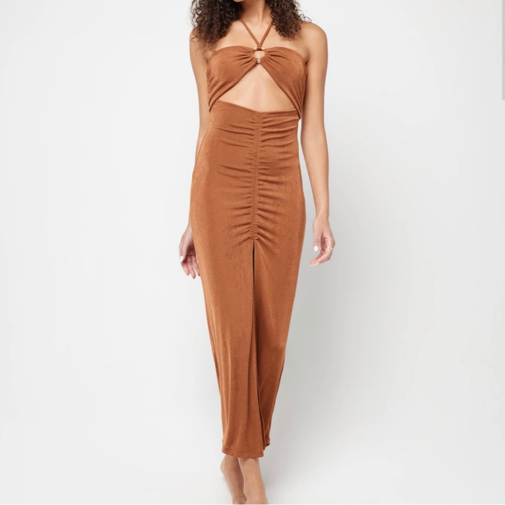 NWT-L*Space Stina Dress, color/shimmer bronze XL